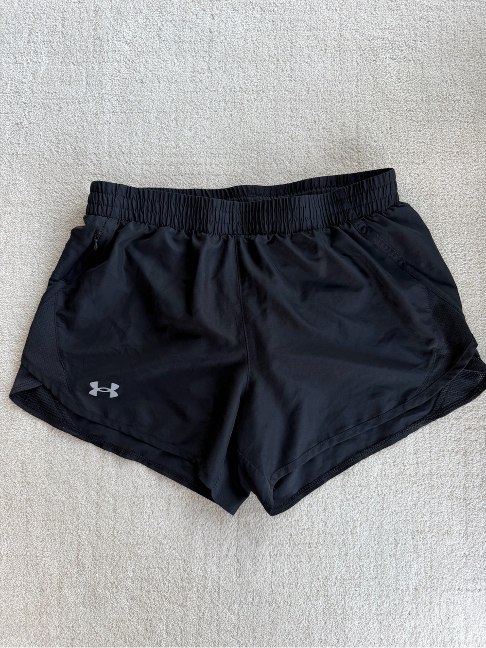 Under Armour Black Women’s Athletic Shorts with Reflective Logo
